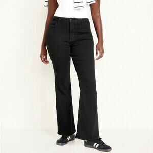Old Navy Women's Black High Rise Wow Flare Jeans Size 12